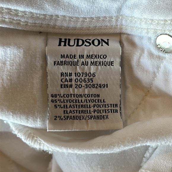 Hudson Collin Skinny Flap jeans in white size 30 - Picture 10 of 11